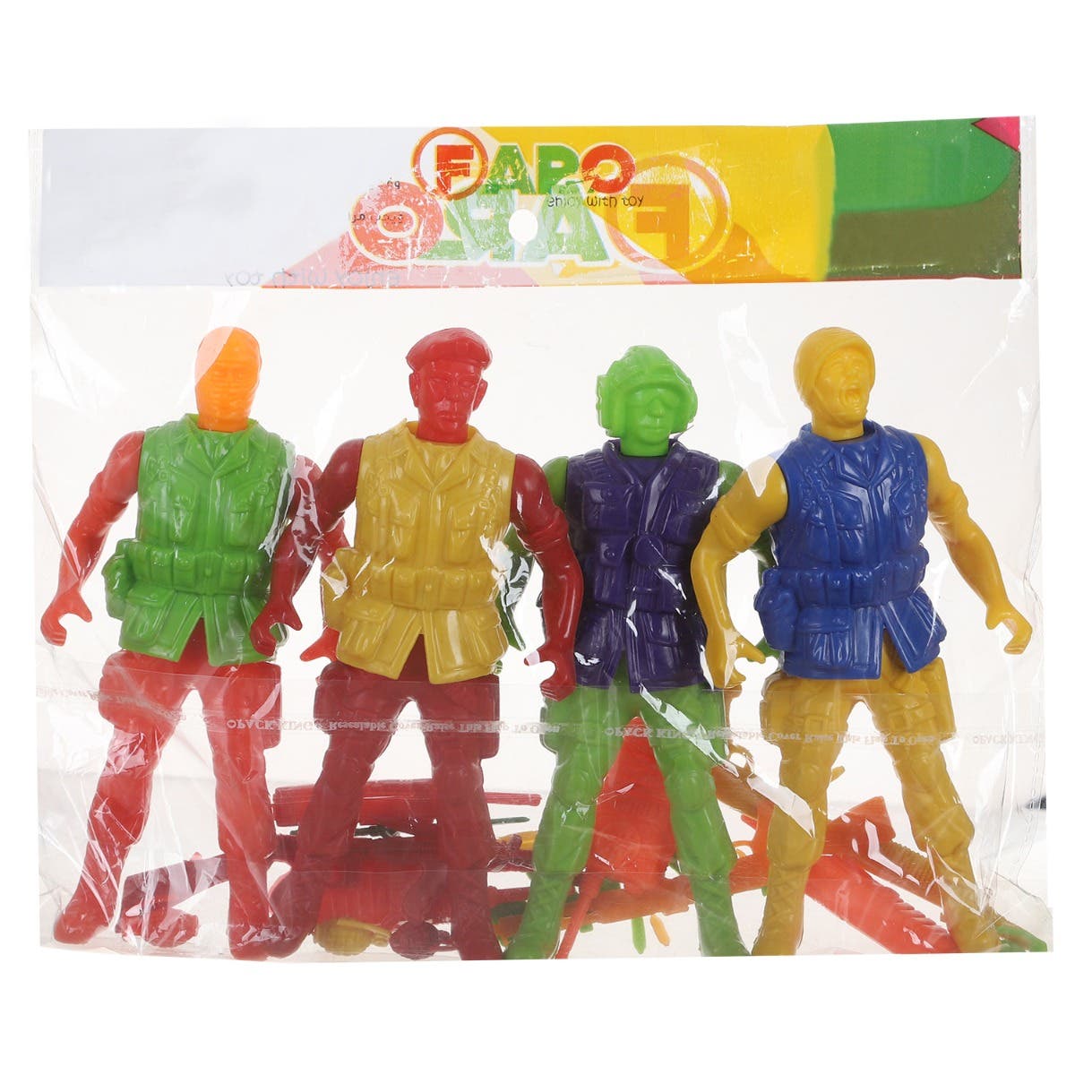 Faro Plast Commandos Characters Toy, 20 Pieces - Multicolor