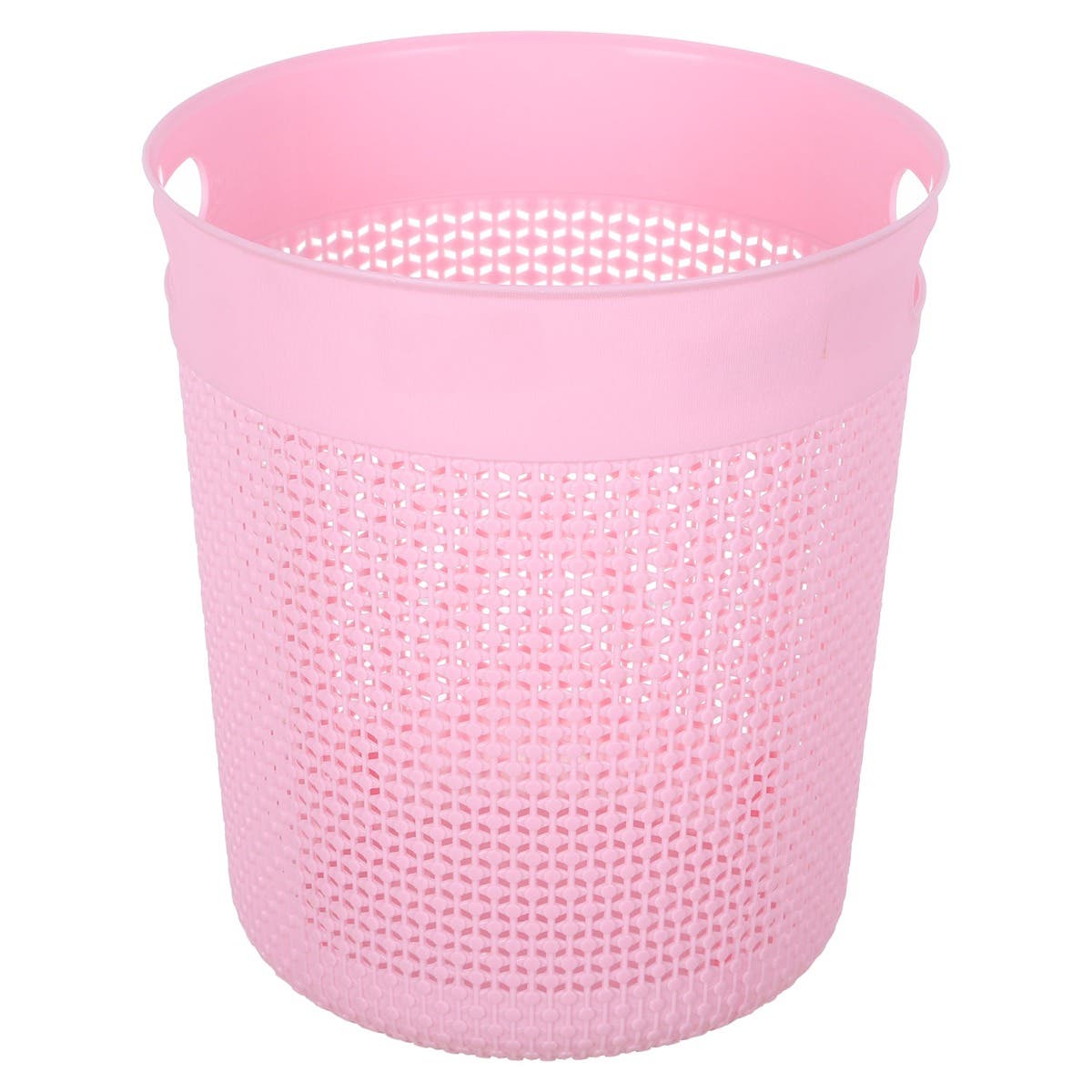 Al Wataneya Round Trash Bin, 27×20 cm - Rose