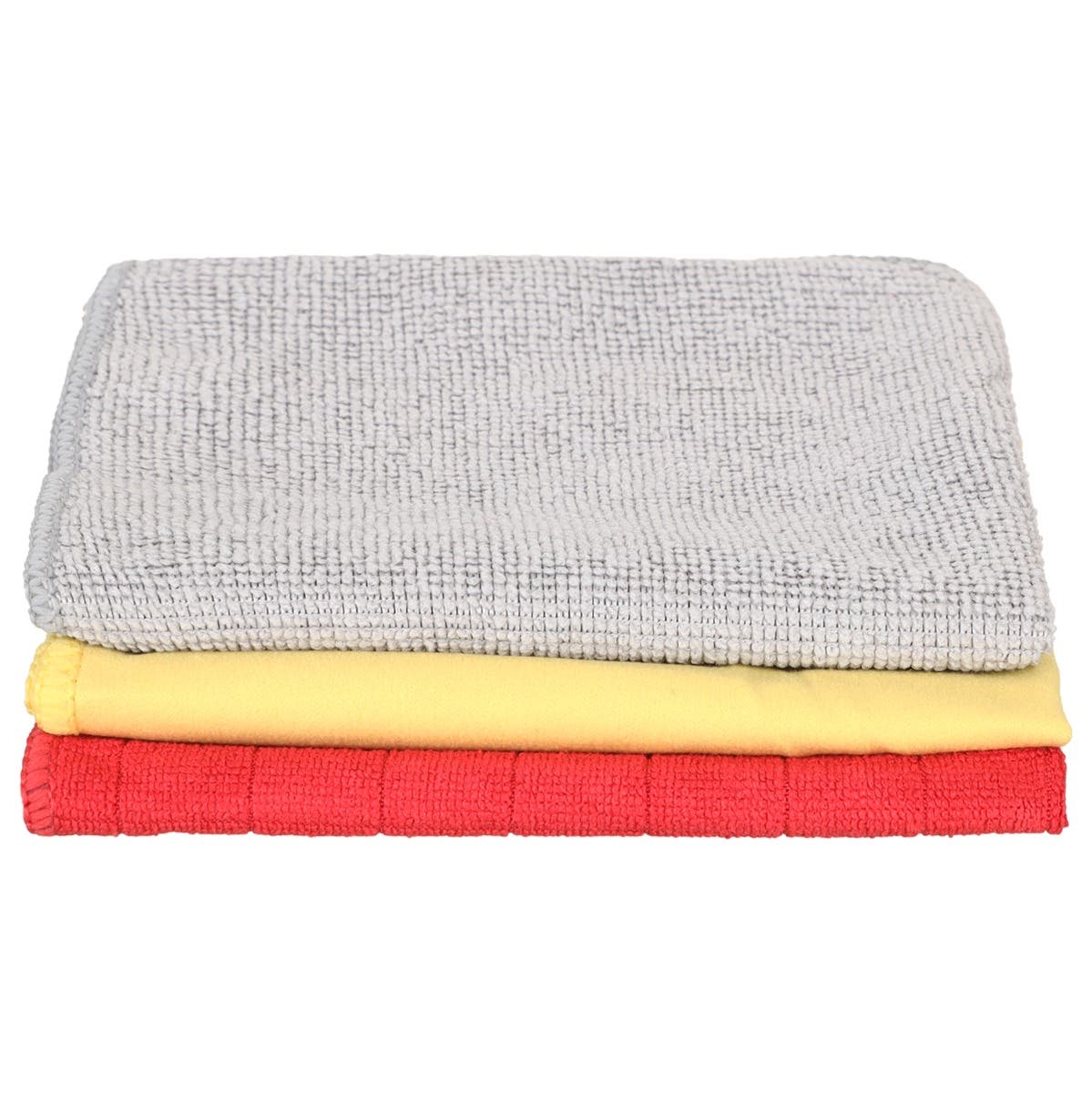Liao Microfiber Cleaning Towel Set, 3 Pieces, 30×30 cm - Multicolor