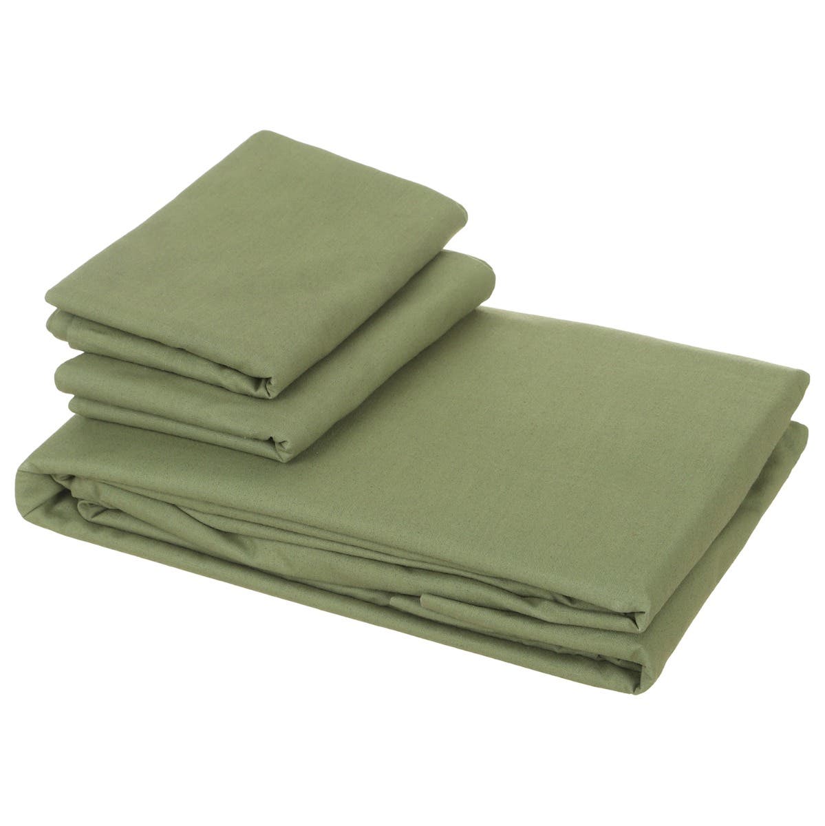 Nice Home Bedding Sheet Set, 3 Pieces, 160 cm - Olive