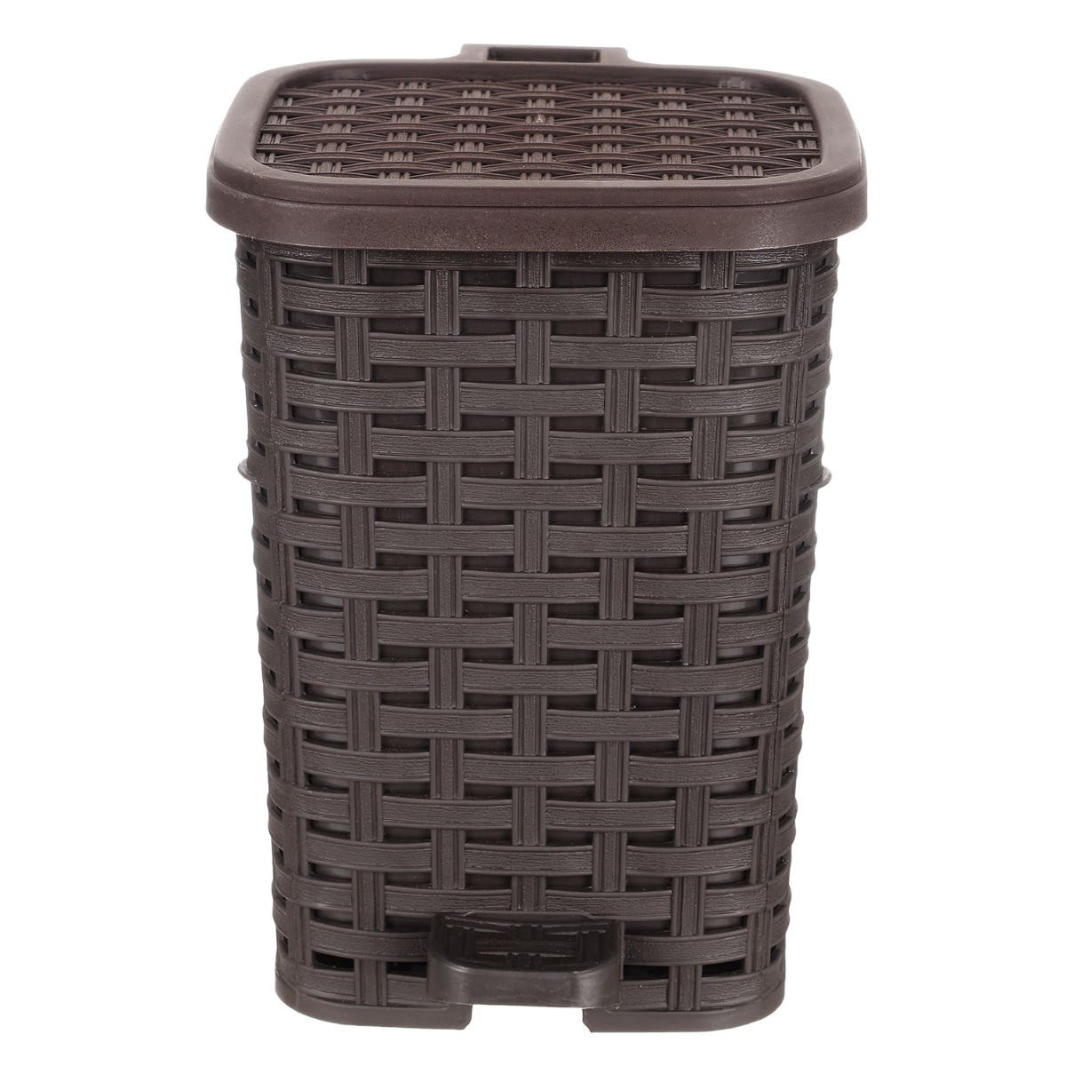 Al Wataneya Rattan Trash Bin, Large - Brown