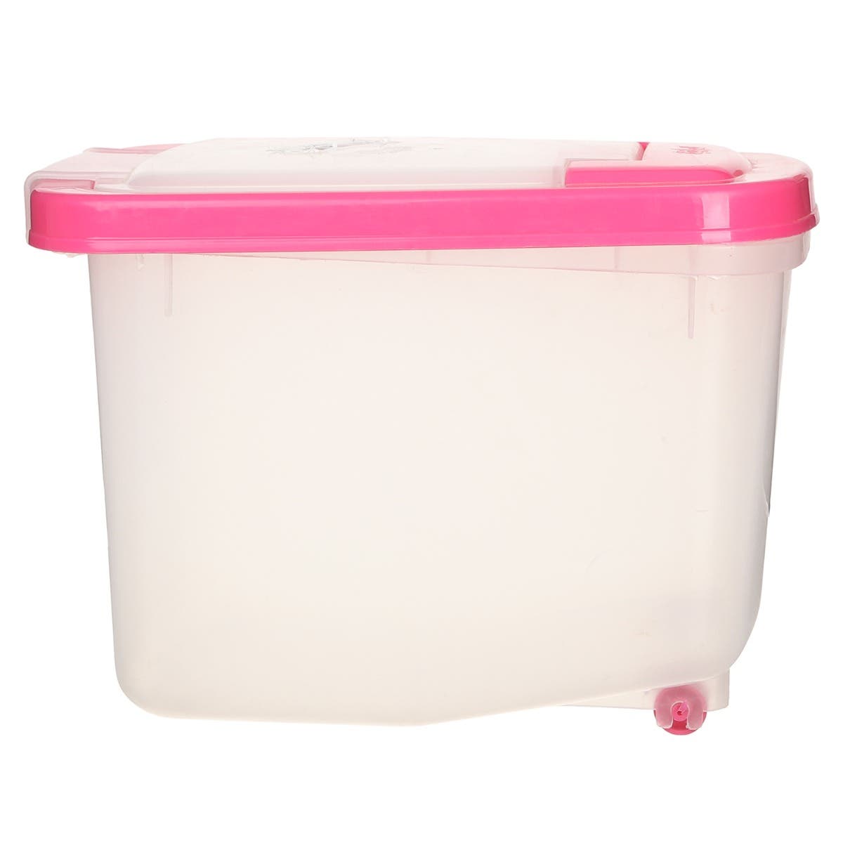 Al Wataneya Plastic Storage Box, 5 Kg - Clear Fuchsia