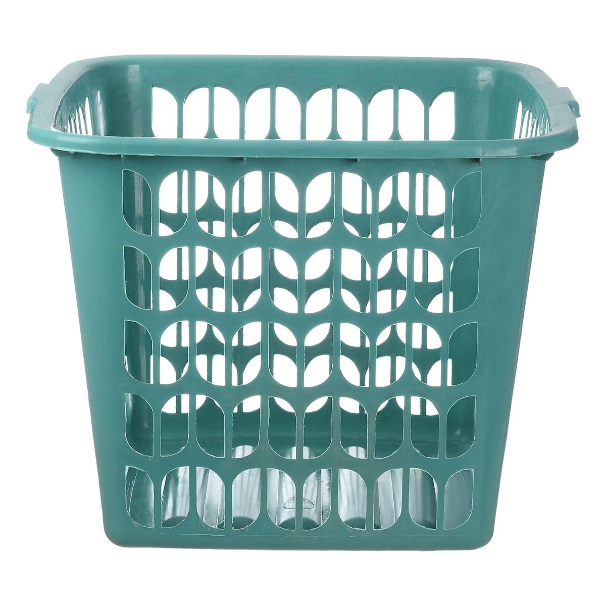Plastic Laundry Basket, 37×47 cm - Green