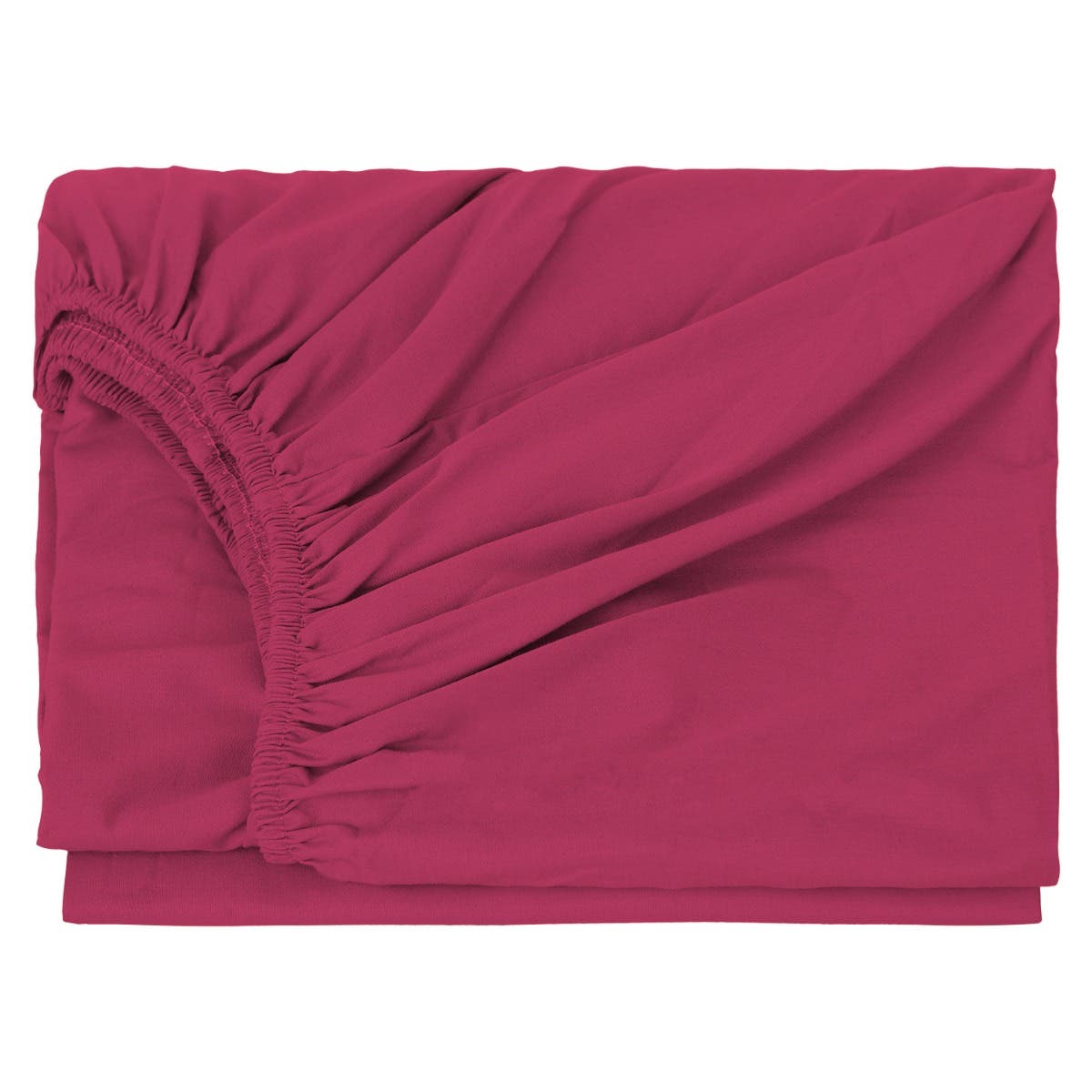 Nice Home Cotton Bed Sheet, 160×200 cm - Dark Mauve