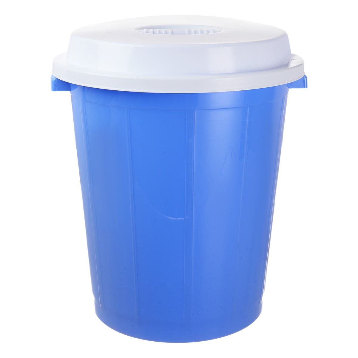 Al Wataneya Plastic Trash Bin with Lid, 30 Liter - Blue