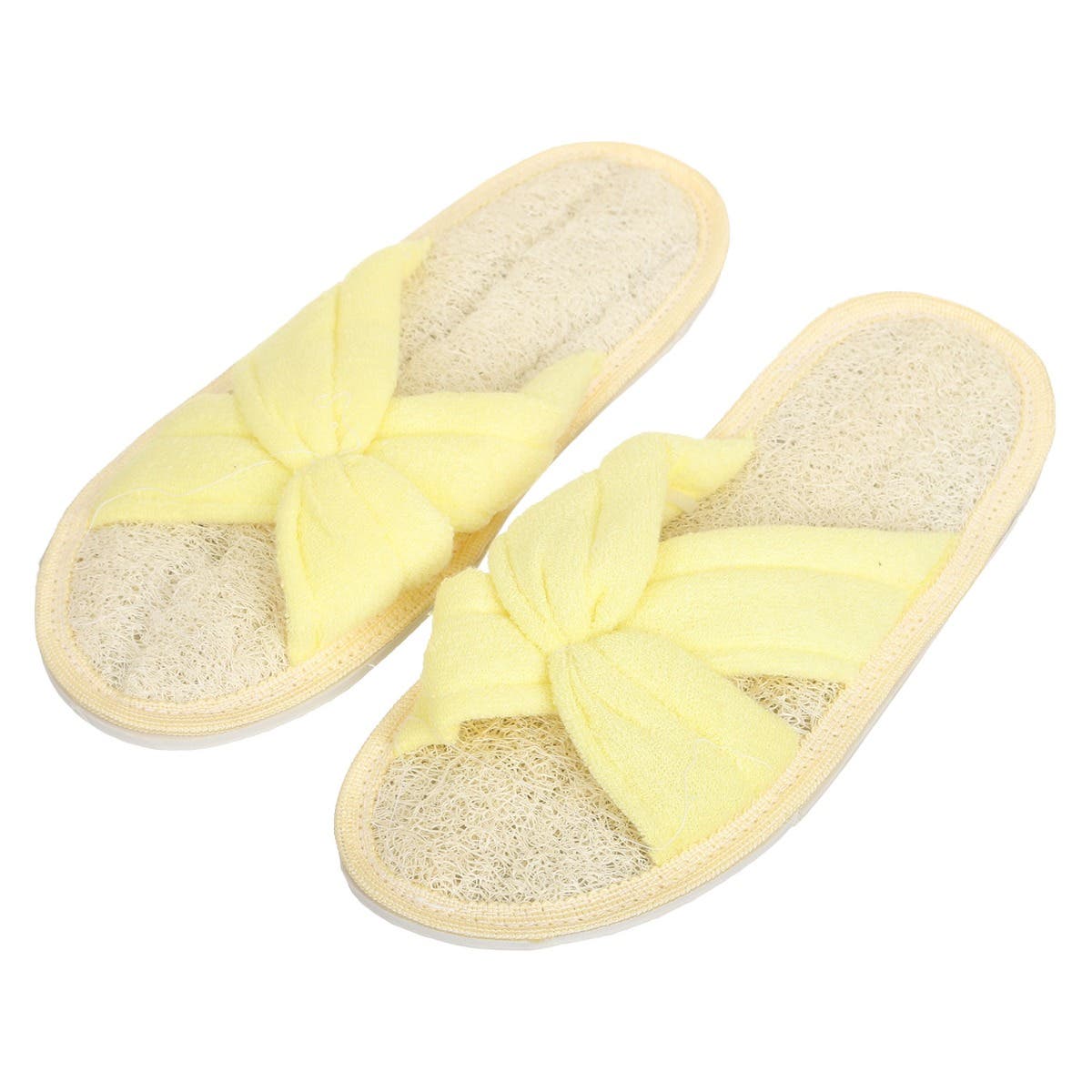Elegant Loofah Slipper - Yellow