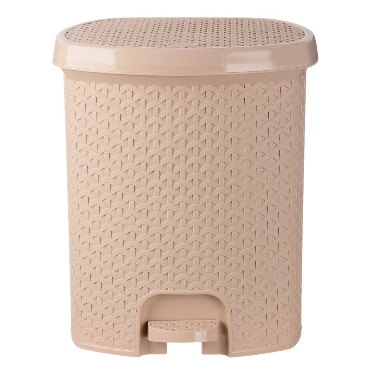 Al Wataneya Rattan Trash Bin, 30×40 cm - Beige