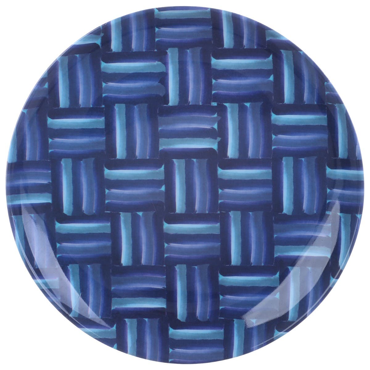 Bright Designs Melamine Round Plate, 26 cm - Blue