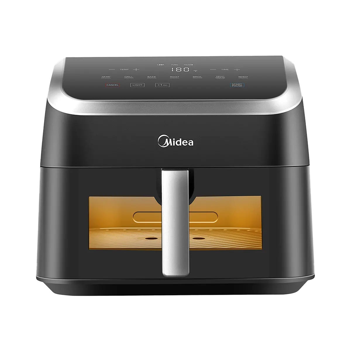 Midea MF-CY85WK Air Fryer, 2200 Watt, 9 Liters, Digital - Black