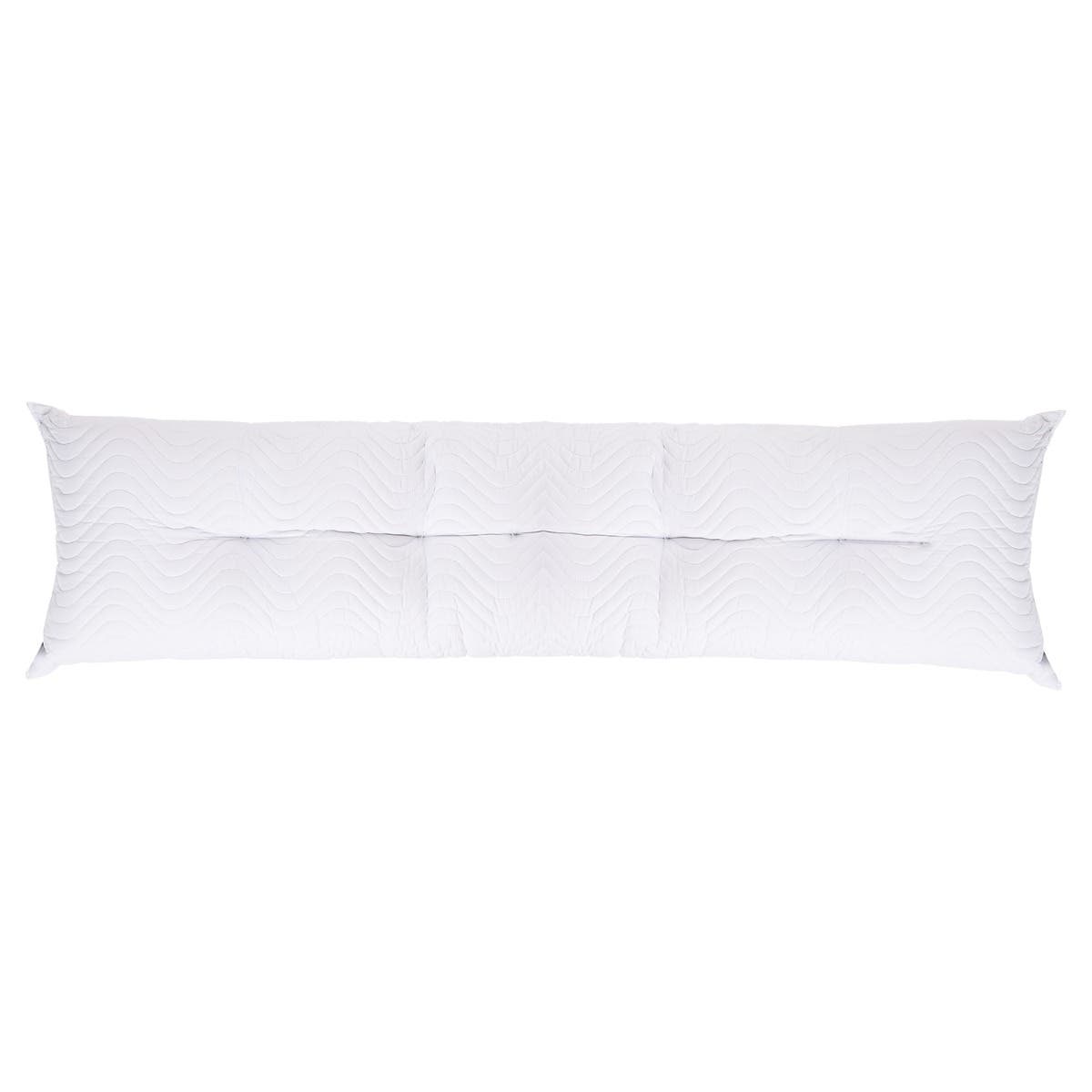 For Bed Fiber Long Pillow, 180 x 45 cm - White