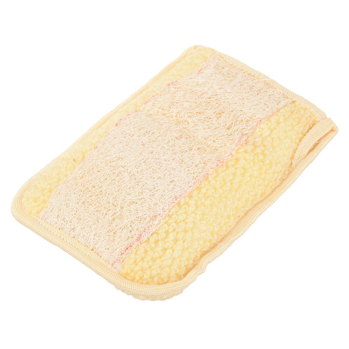 Elegant Touch Rectangle Massage Loofah - Beige Yellow