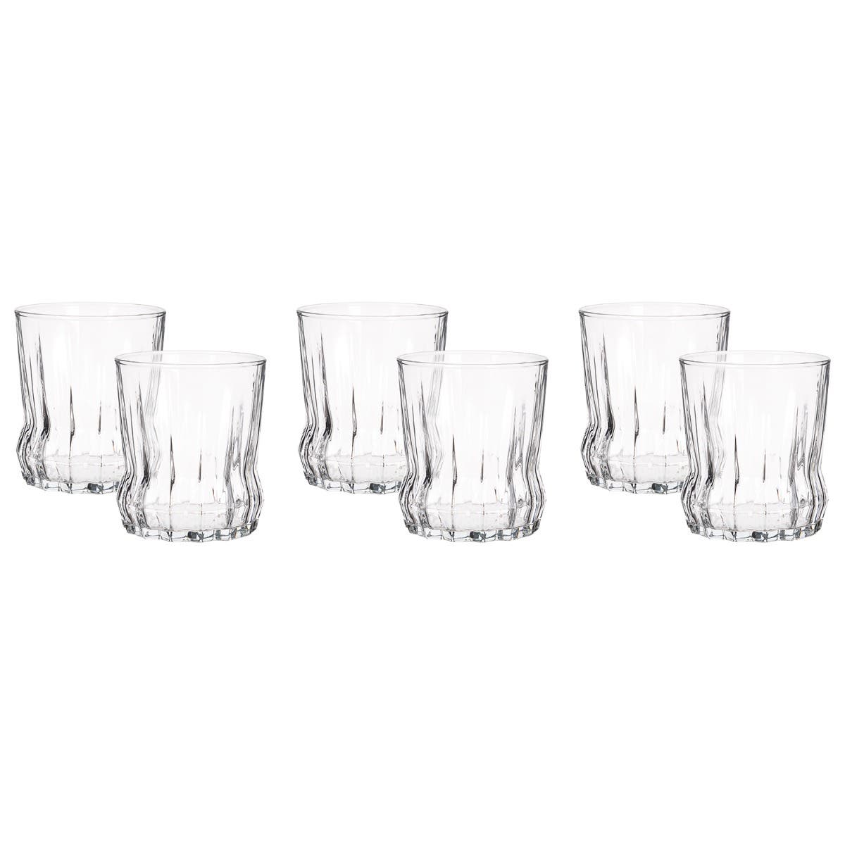 Pasabahce Glass Cup Set, 6 Pieces - Clear