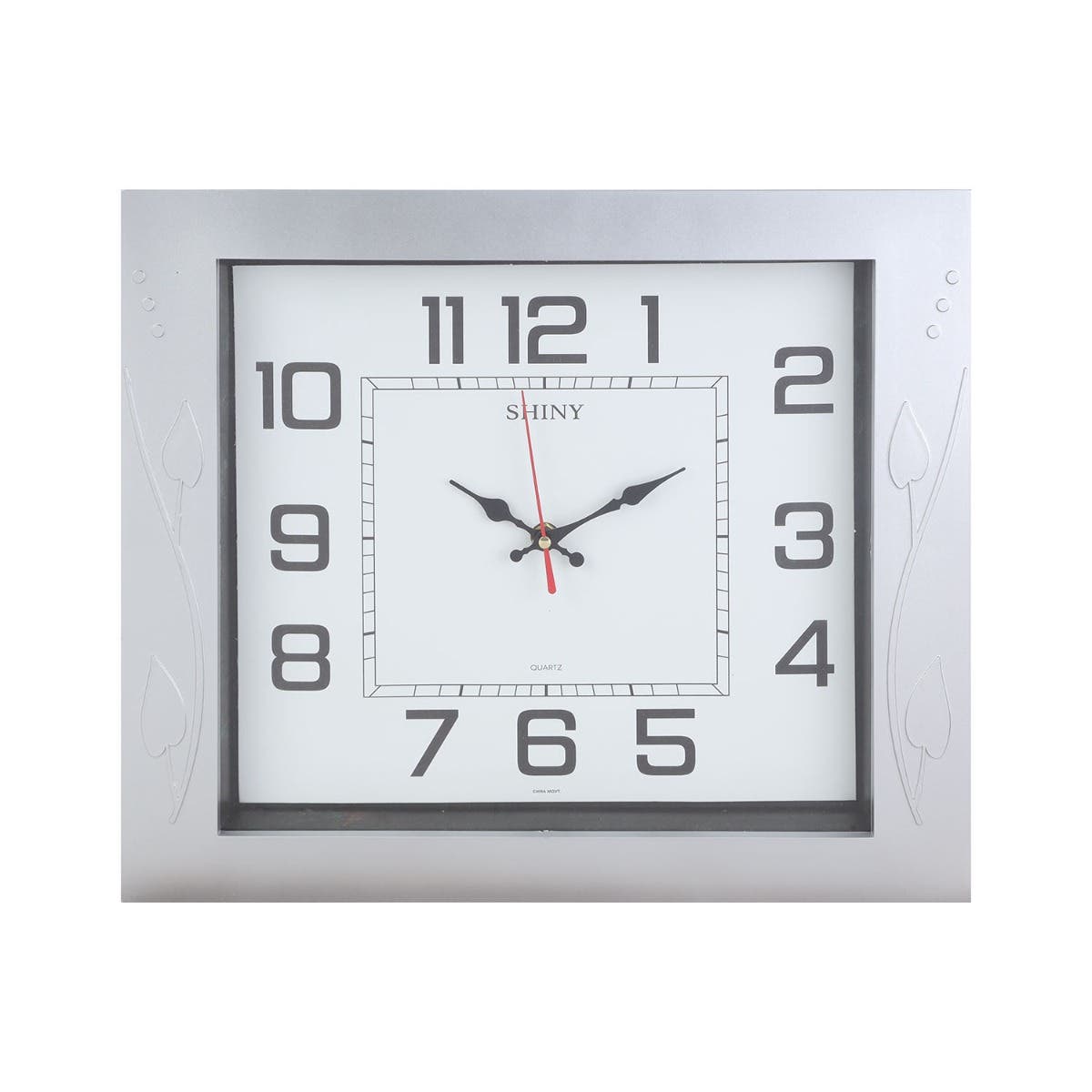 Plastic Wall Watch, 40×35 cm - Grey