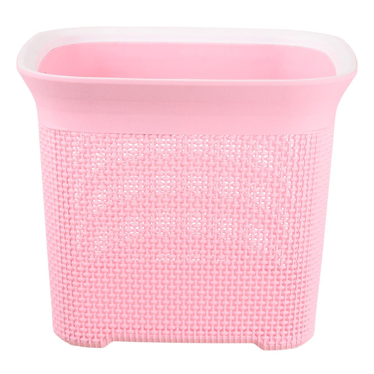 Al Wataneya Plastic Laundry Basket, 45 cm - Rose