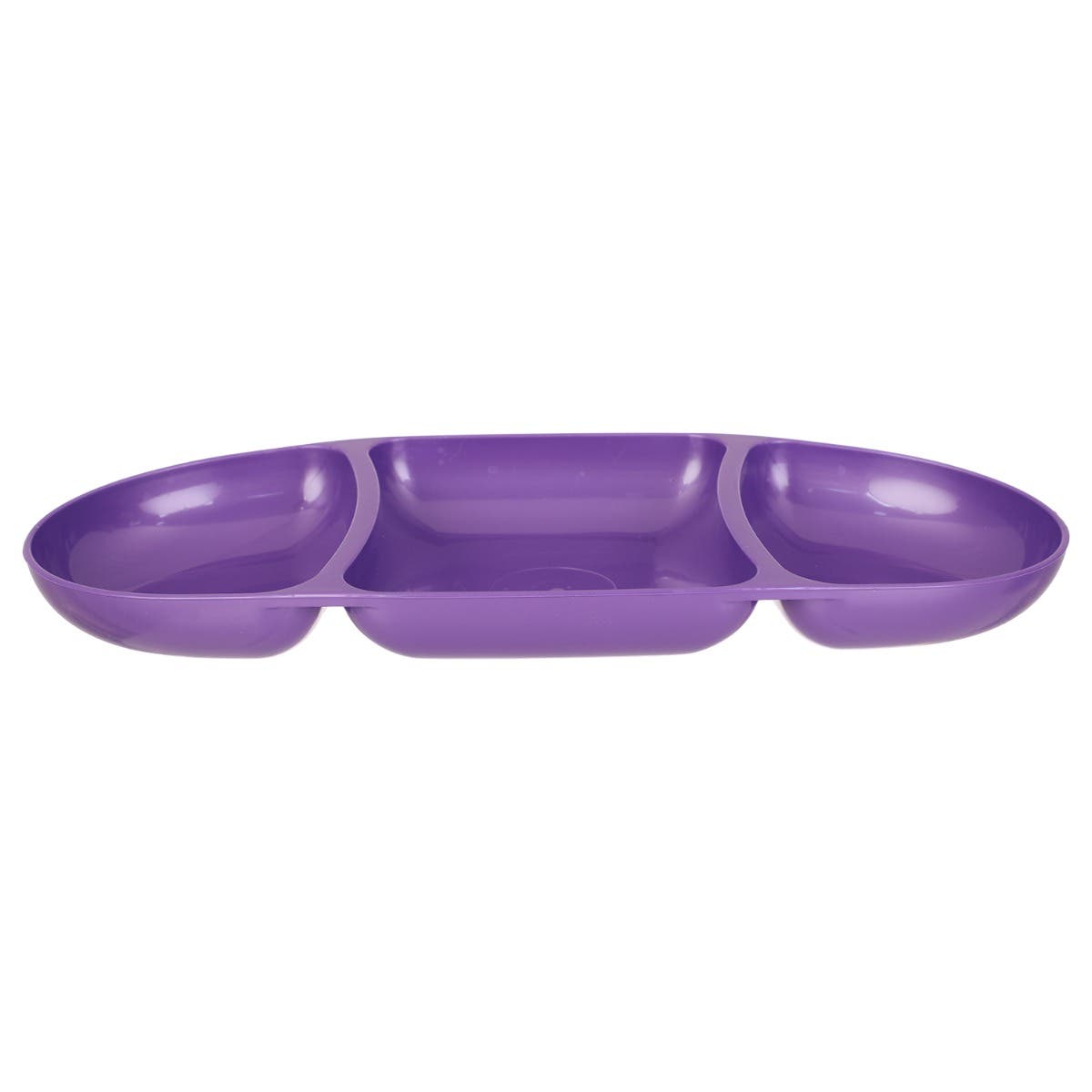 Max Plast Nuts Bowl Plate, 3 Eyes, 33×15 cm  - Purple