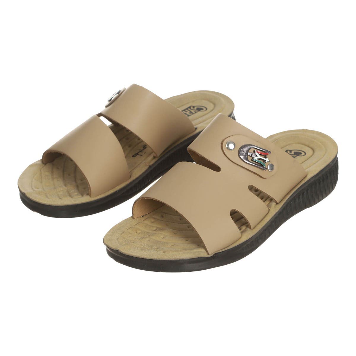 SYR Leather Slide Slippers For Men