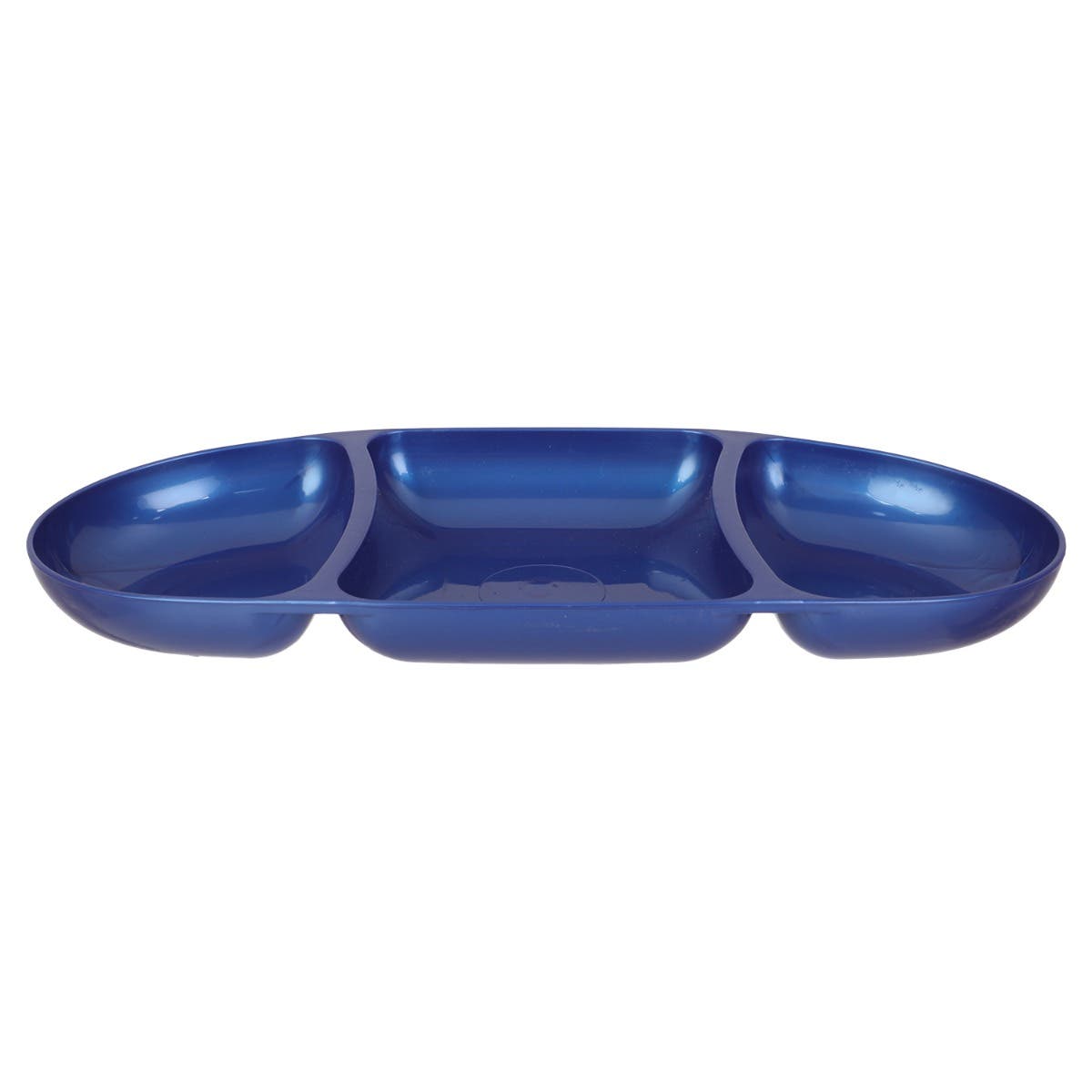 Max Plast Nuts Bowl Plate, 3 Eyes, 33×15 cm  - Blue