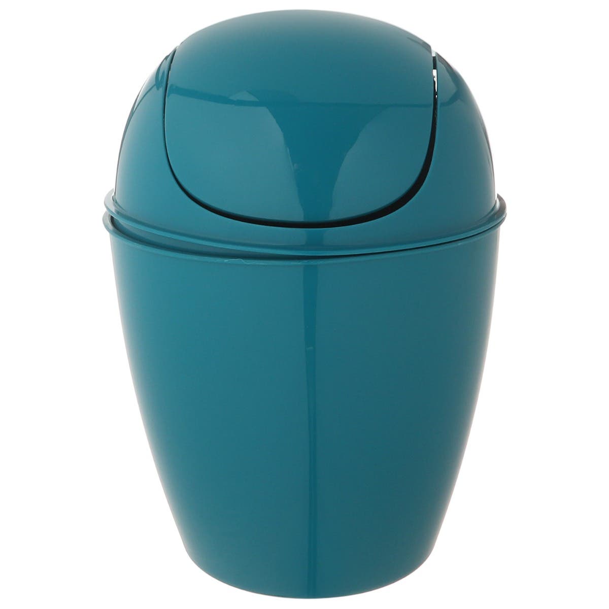 M-Design Plastic Trash Bin, Small - Petrol