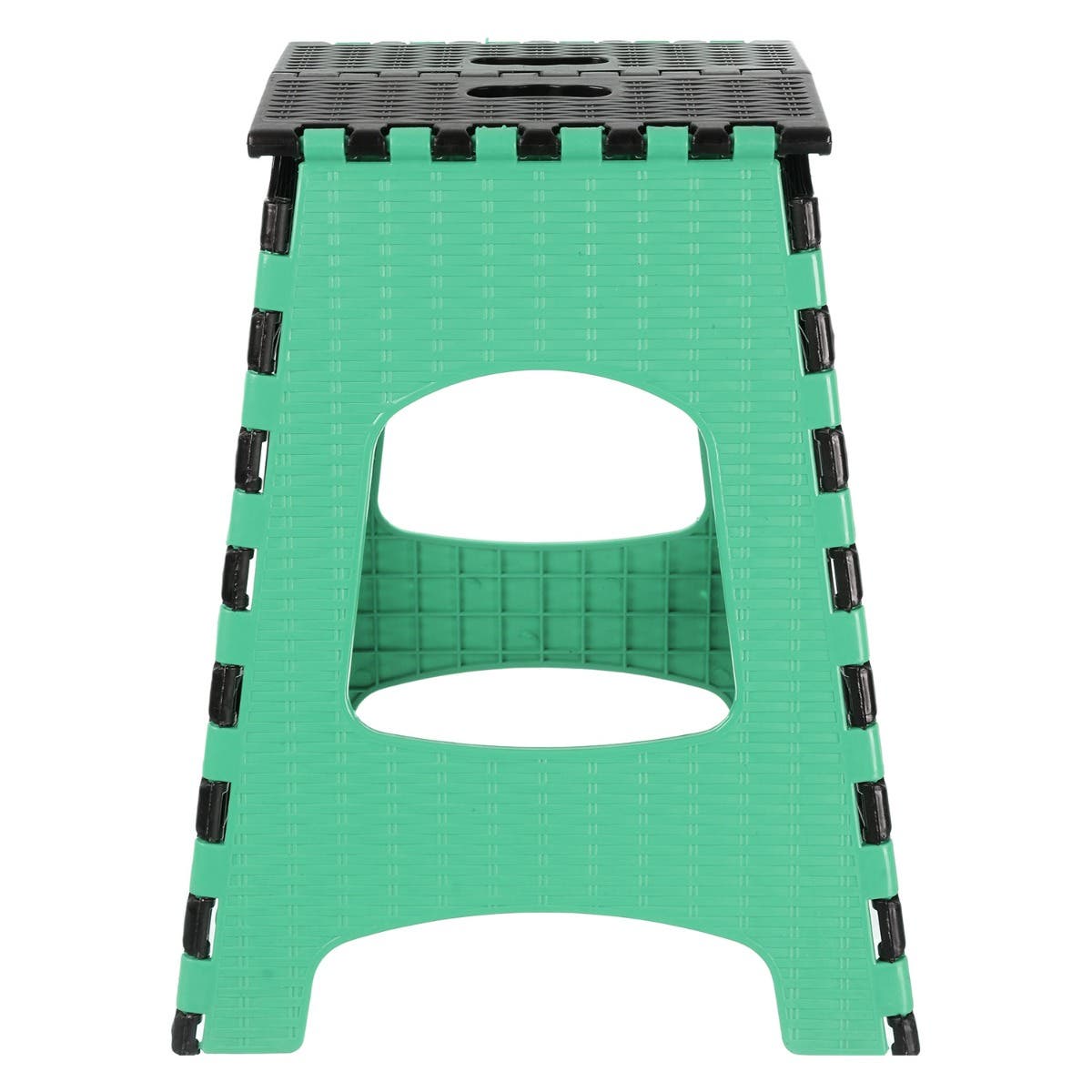 Folding Plastic Chair, 44×27×23 cm - Green Black