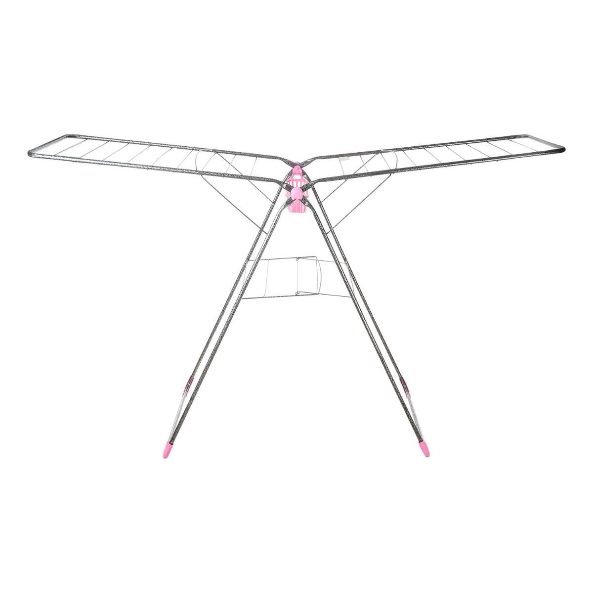 Sara Metal Clothes Dryer, 12 Meter - Black Rose