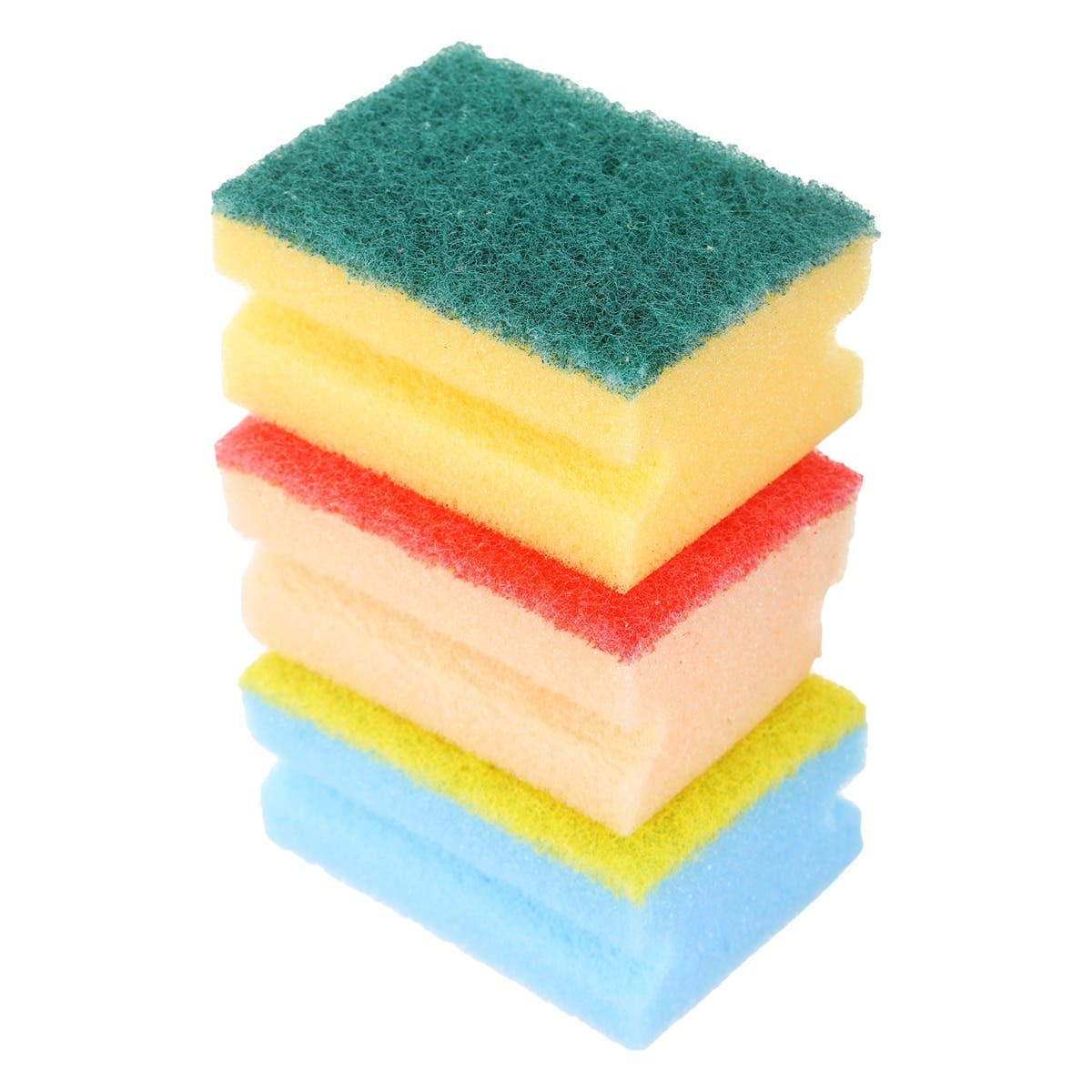 Mero Utensils Sponge Set, 3 Pieces, 4×6×9 cm - Multicolor