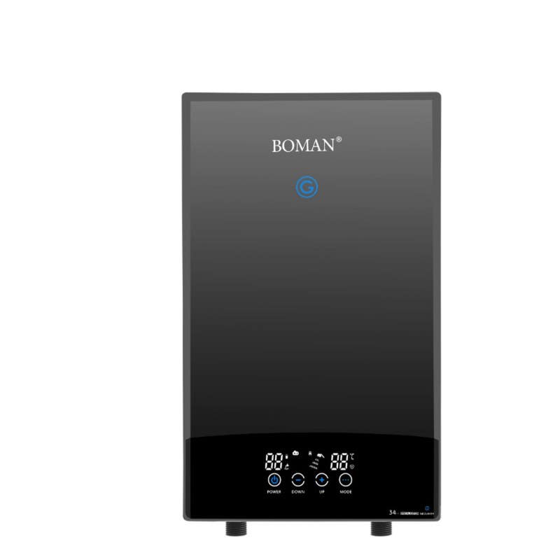Boman BOMAN WZL13 Instant Electric Water Heater, 12 kw - Grey Black
