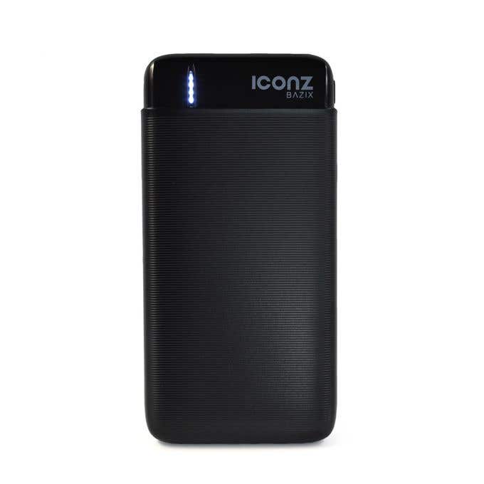 Iconz Basics XPB10CK Power Bank, 10000mAh, 2 Ports - Black