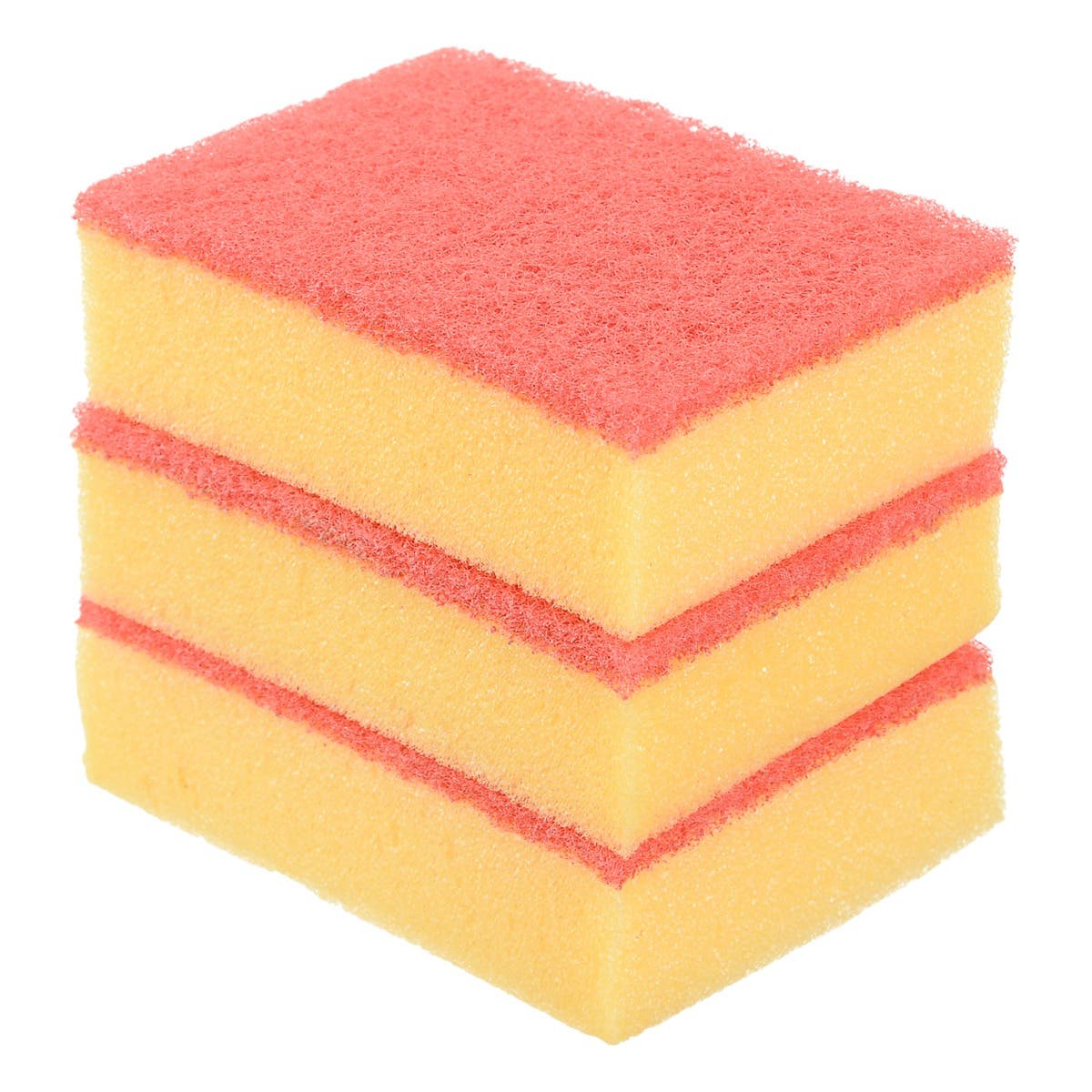 Beba Touch Sponge Set, 3 Pieces - Yellow Red