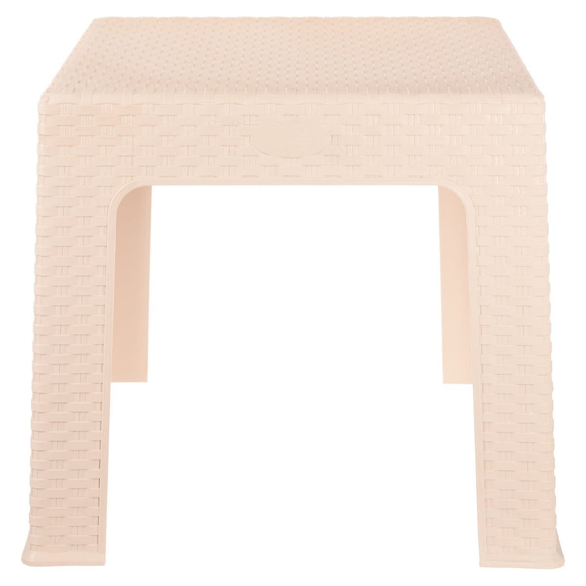 Al Wataneya Plastic Table, 43×43 cm - Beige