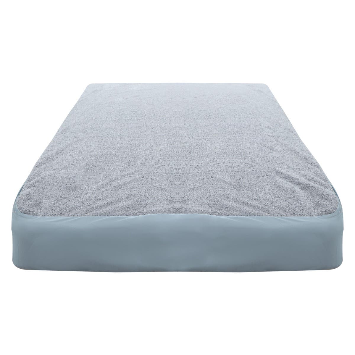 Cotton Mattress cover with Elastic, 120 cm - Gray