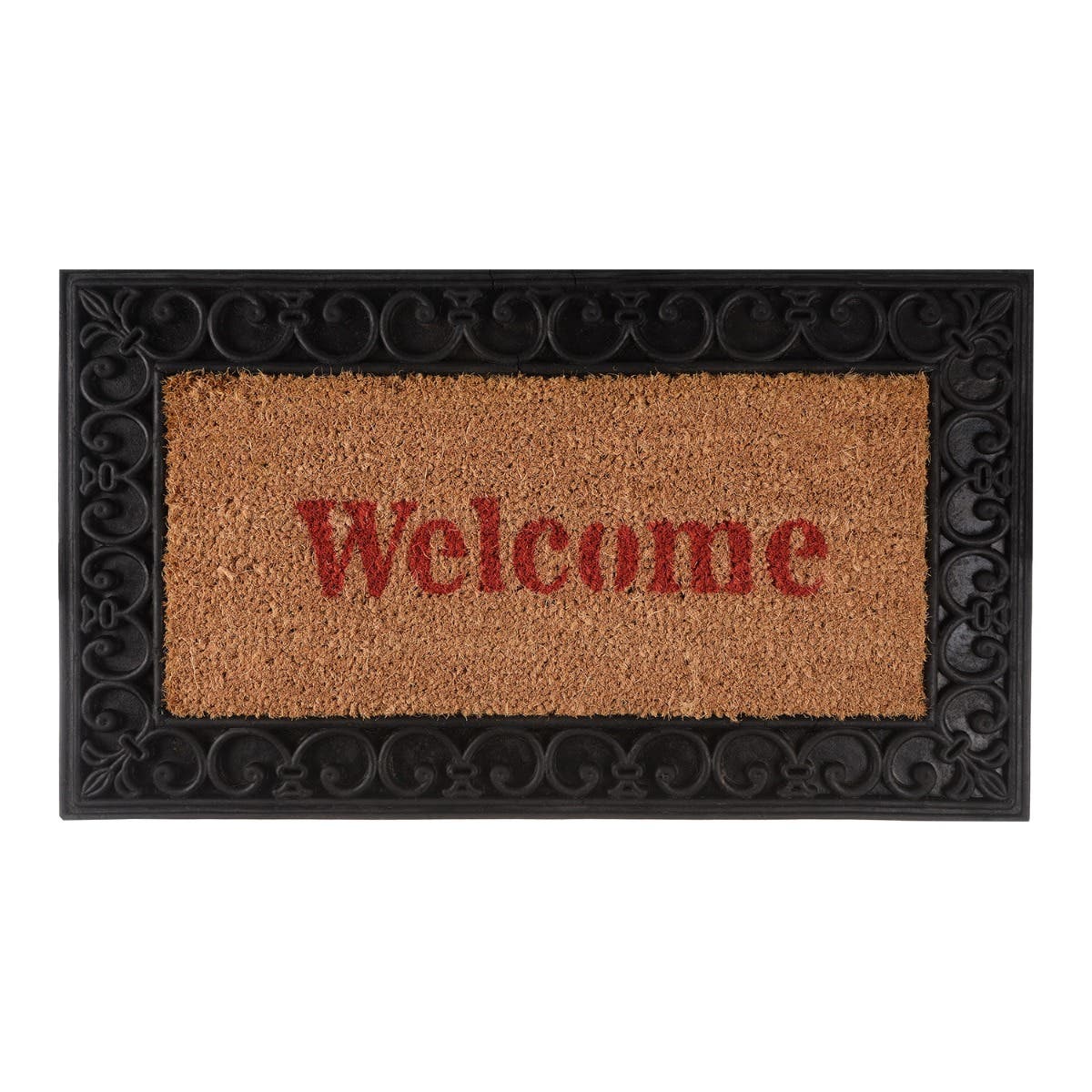 Rectangular Mat, 40×70 cm - Black Red