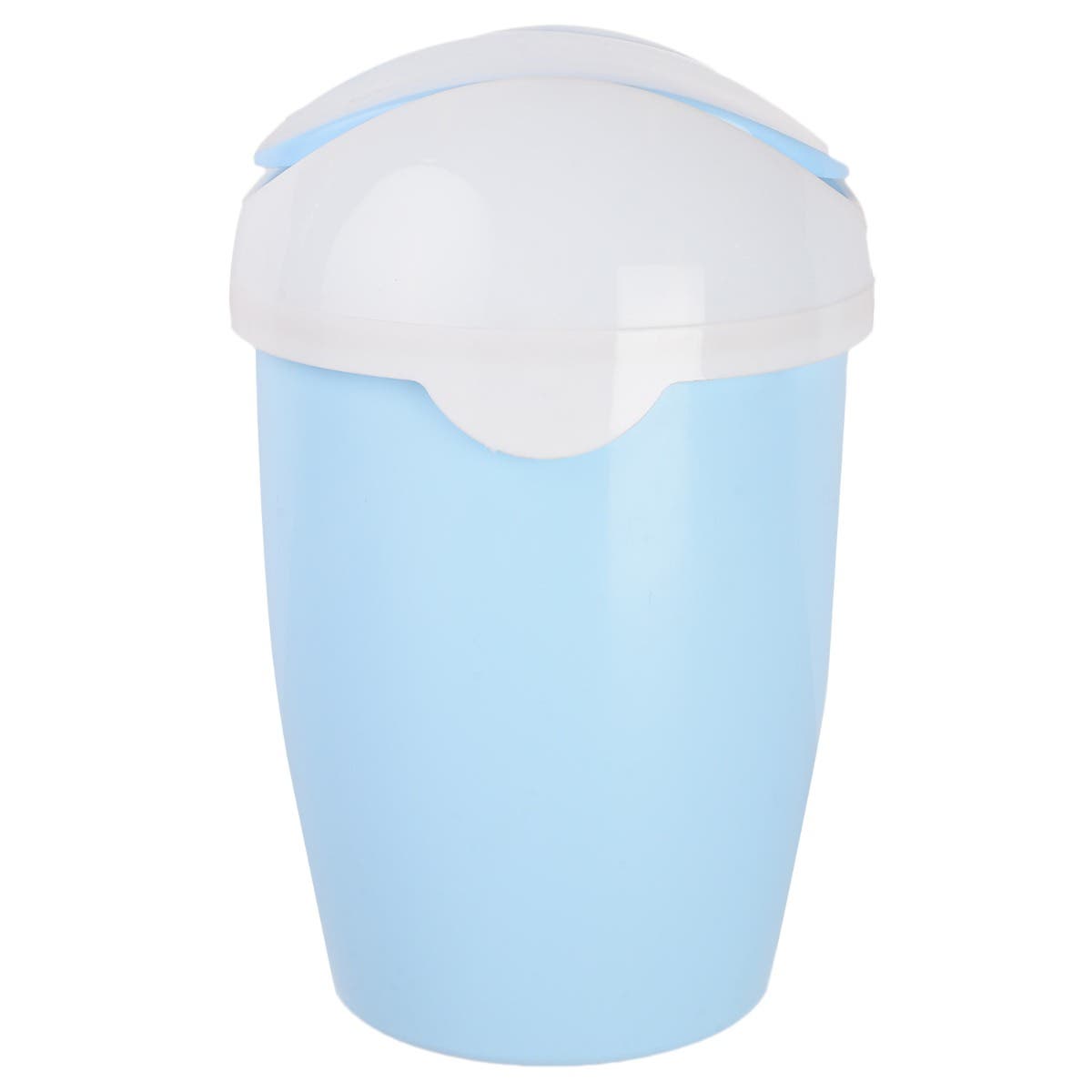 Winner Plast Trash Bin with Flip Cover, 6 Liter - Light Blue