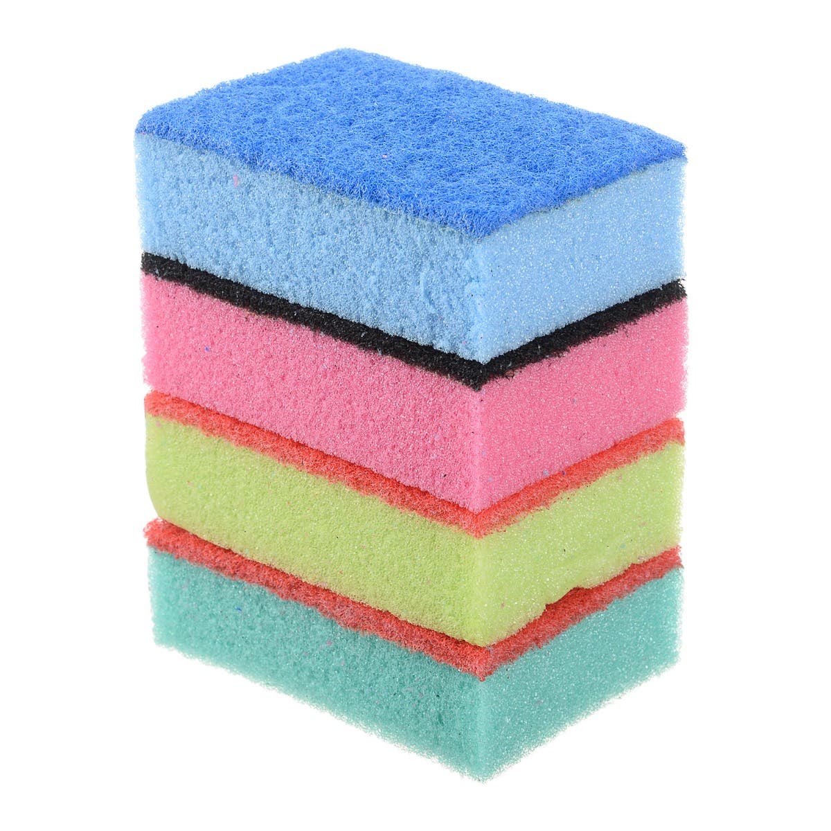 Beba Touch Sponge Set, 4 Pieces - Multicolor