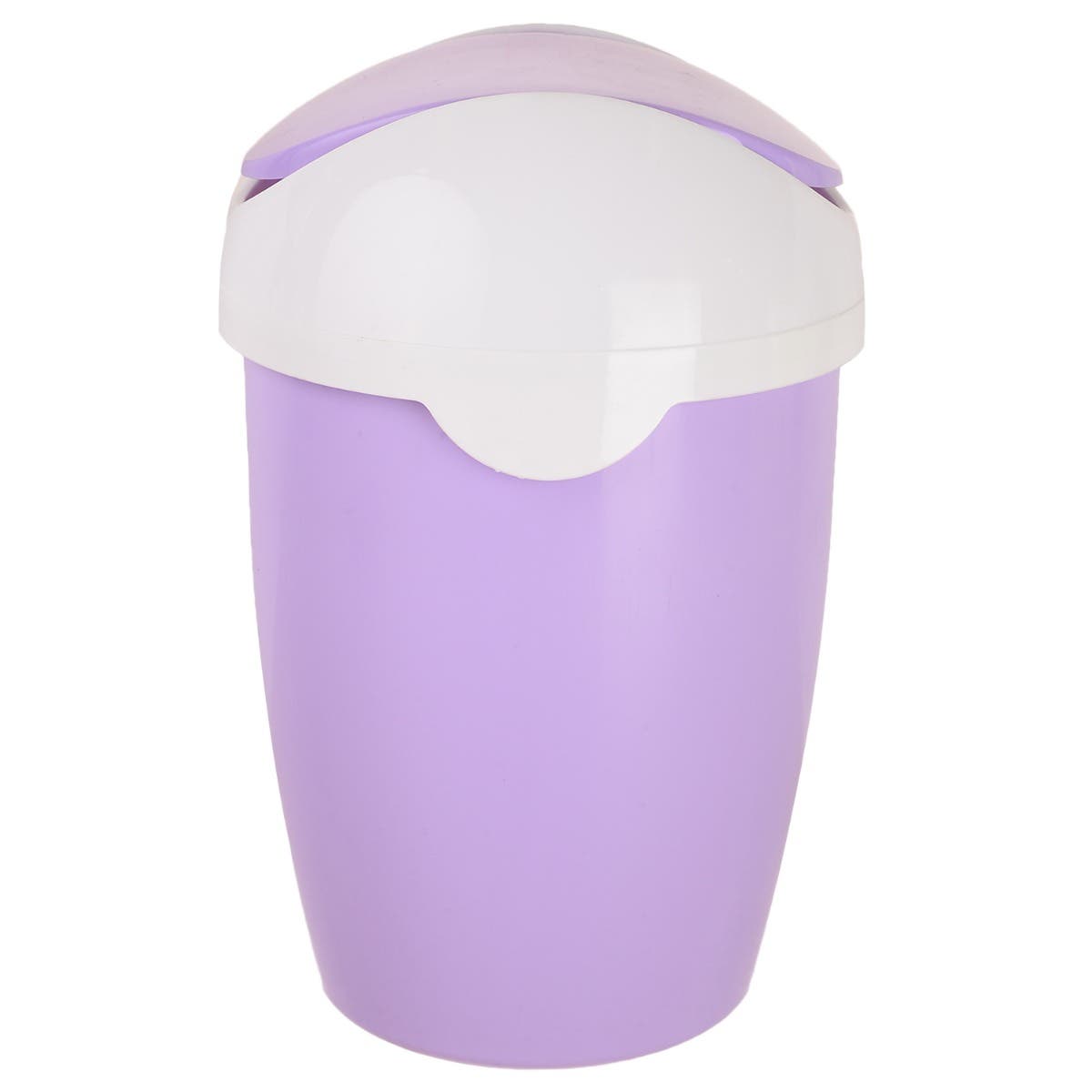 Winner Plast Trash Bin with Flip Cover, 6 Liter - Mauve