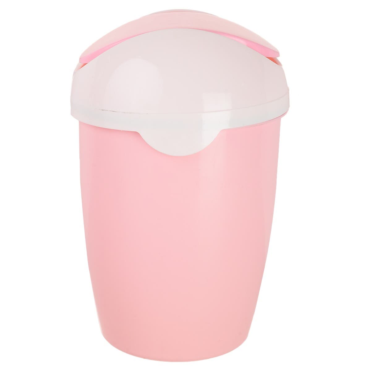 Winner Plast Trash Bin with Flip Cover, 6 Liter - Rose