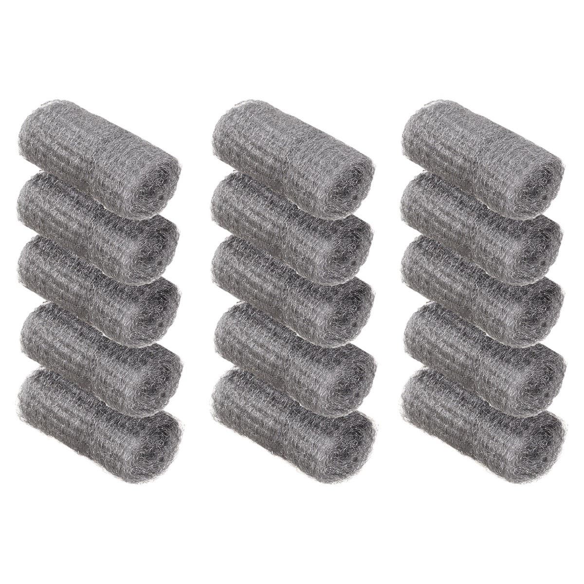 Beba Metallic Scourer Set, 15 Pieces - Silver