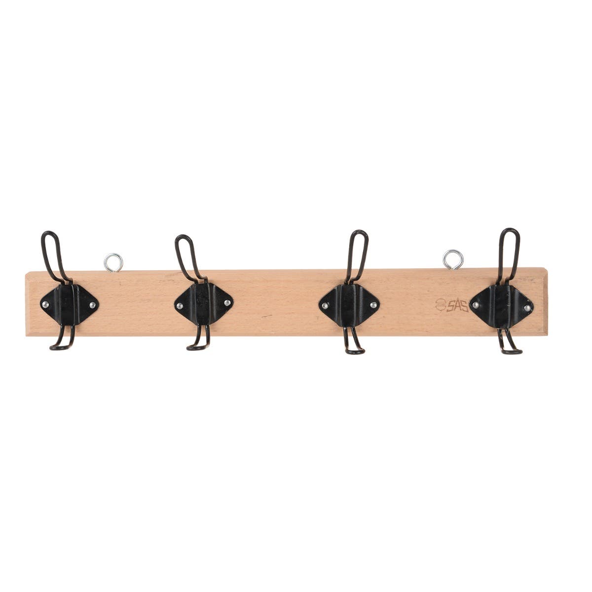 Sas Wood Craft Hanger, 4 hook, 38 cm - Wooden