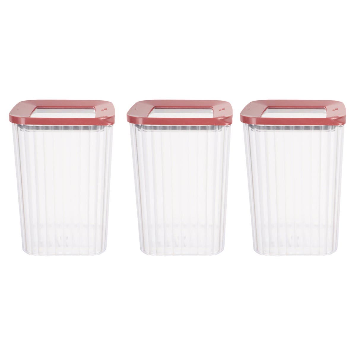 Pro Plast Discovery Plastic Storage Box Set, 3 Pieces - Dark Red