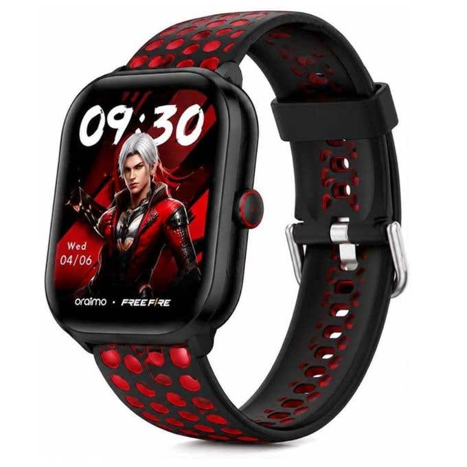 Oraimo Lite 6 Smartwatch, 2.01 inch, IP68 Waterproof, 30 Day Standby, OSW-809 - Scarlet Red