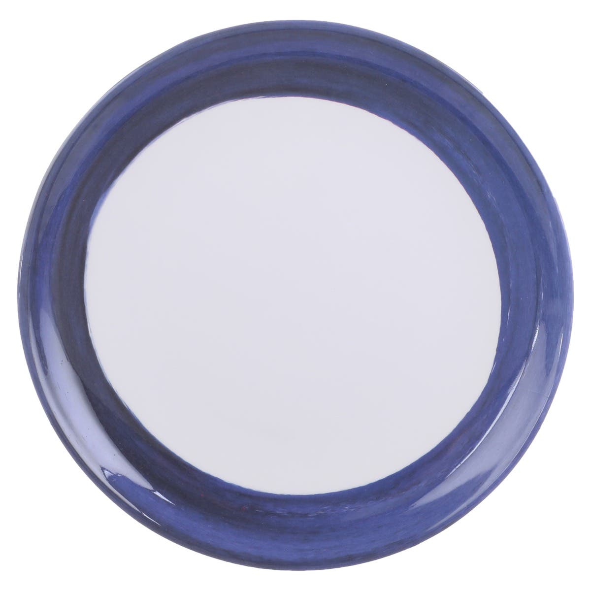 Bright Designs Melamine Flat Plate, 22 cm - White Navy