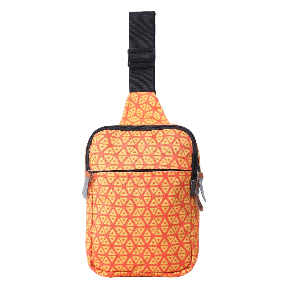 Mintra Crossbody Bag, 3 Zippers, 25×21 cm - MultiColor