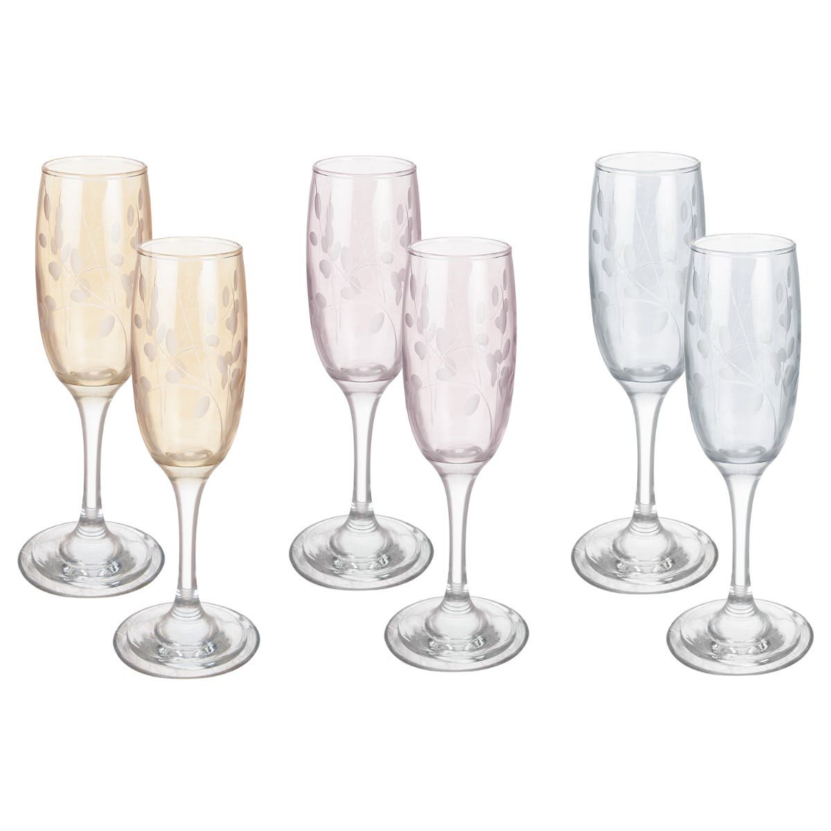 Bohemia Glasses Set, 6 Pieces - Multicolor