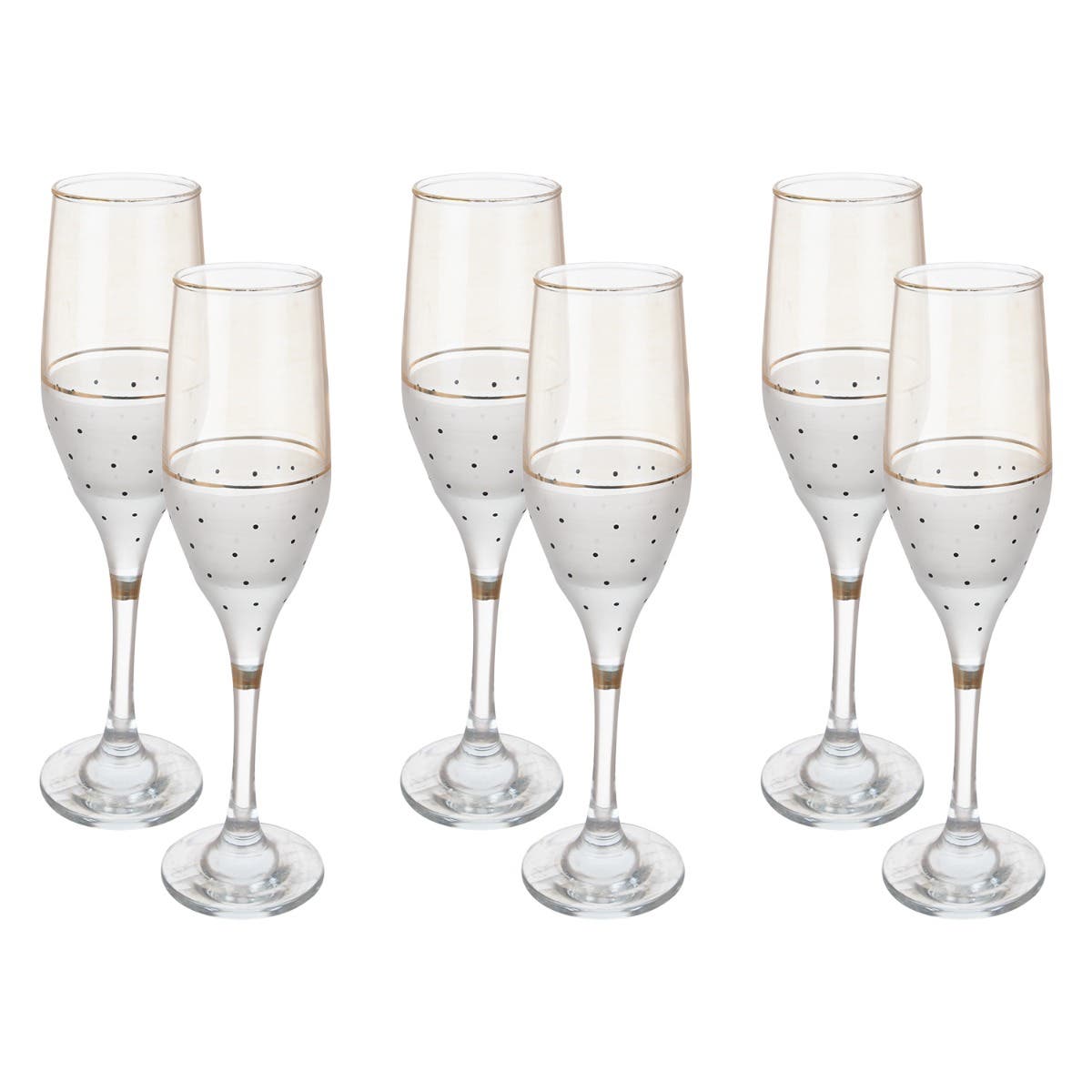 Bohemia Glasses Set, 6 Pieces - Multicolor