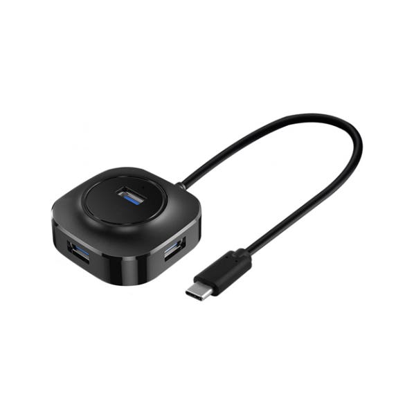 Coteetci 83008 Card Reader and USB Hub, 5 Ports, Compatible with Laptops & PC - Black