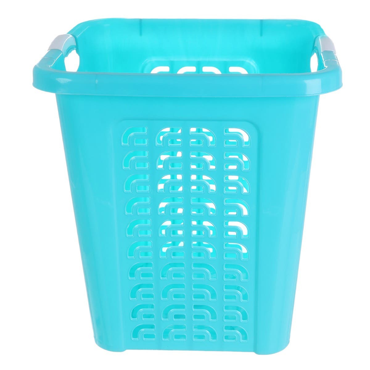 Al Wataneya Plastic Laundry Basket, 40×50 cm - Turquoise