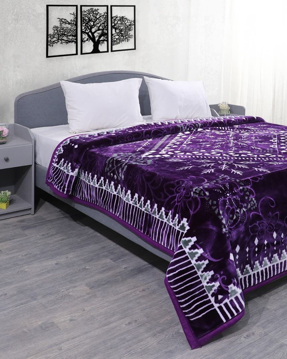 Nana Secrett Velvet Blanket, 220×240 cm, 8 Kg - Multicolor