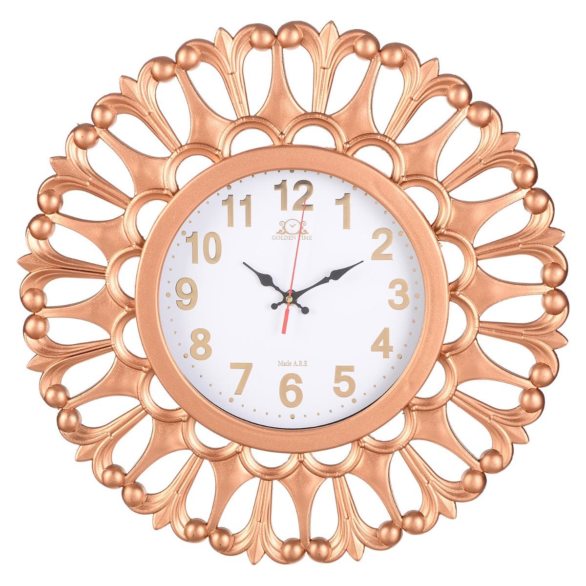 Plastic Wall Watch, 49 cm - Orange