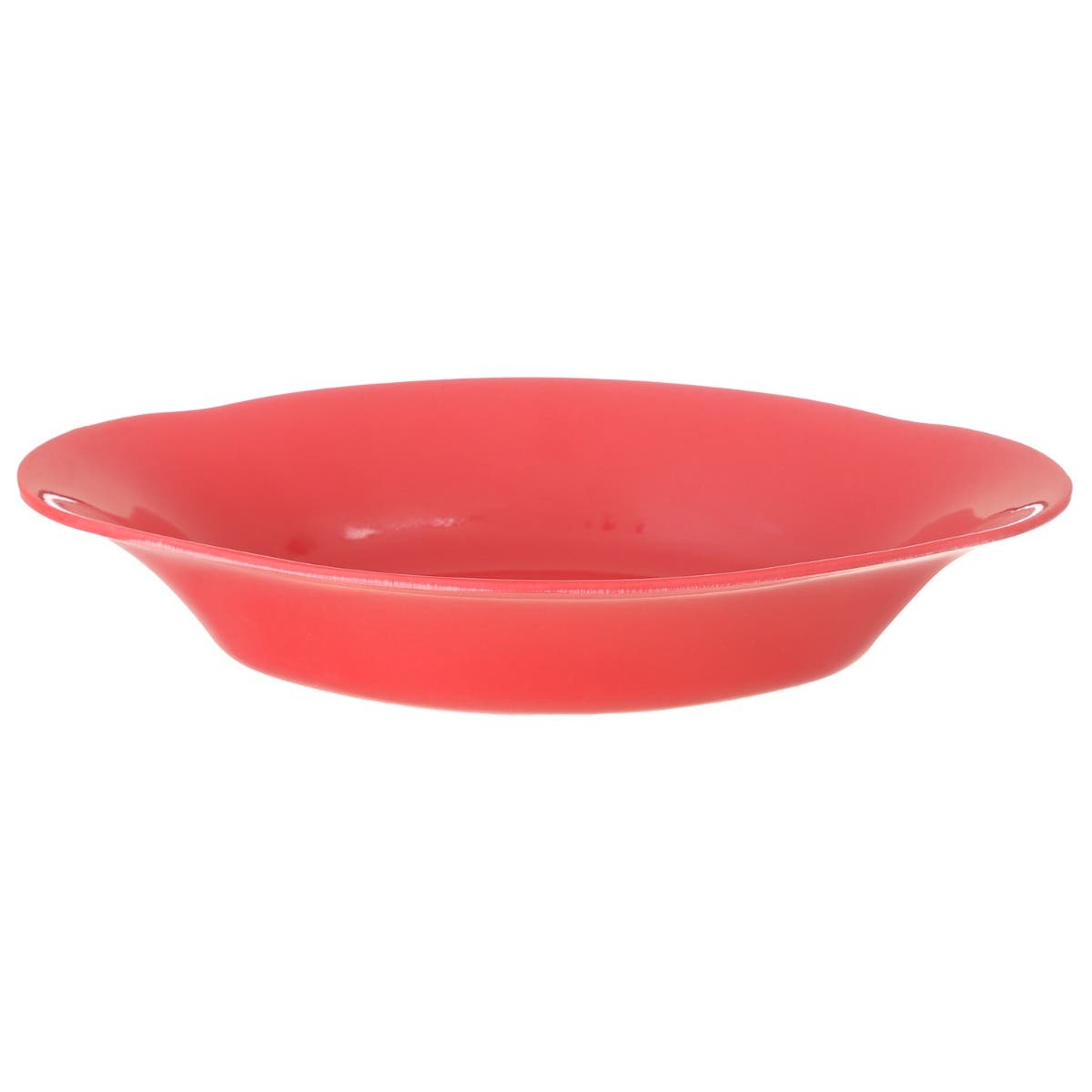 Zahra Elmohandes Melamine Deep Salad Plate, 28×17 cm - Red