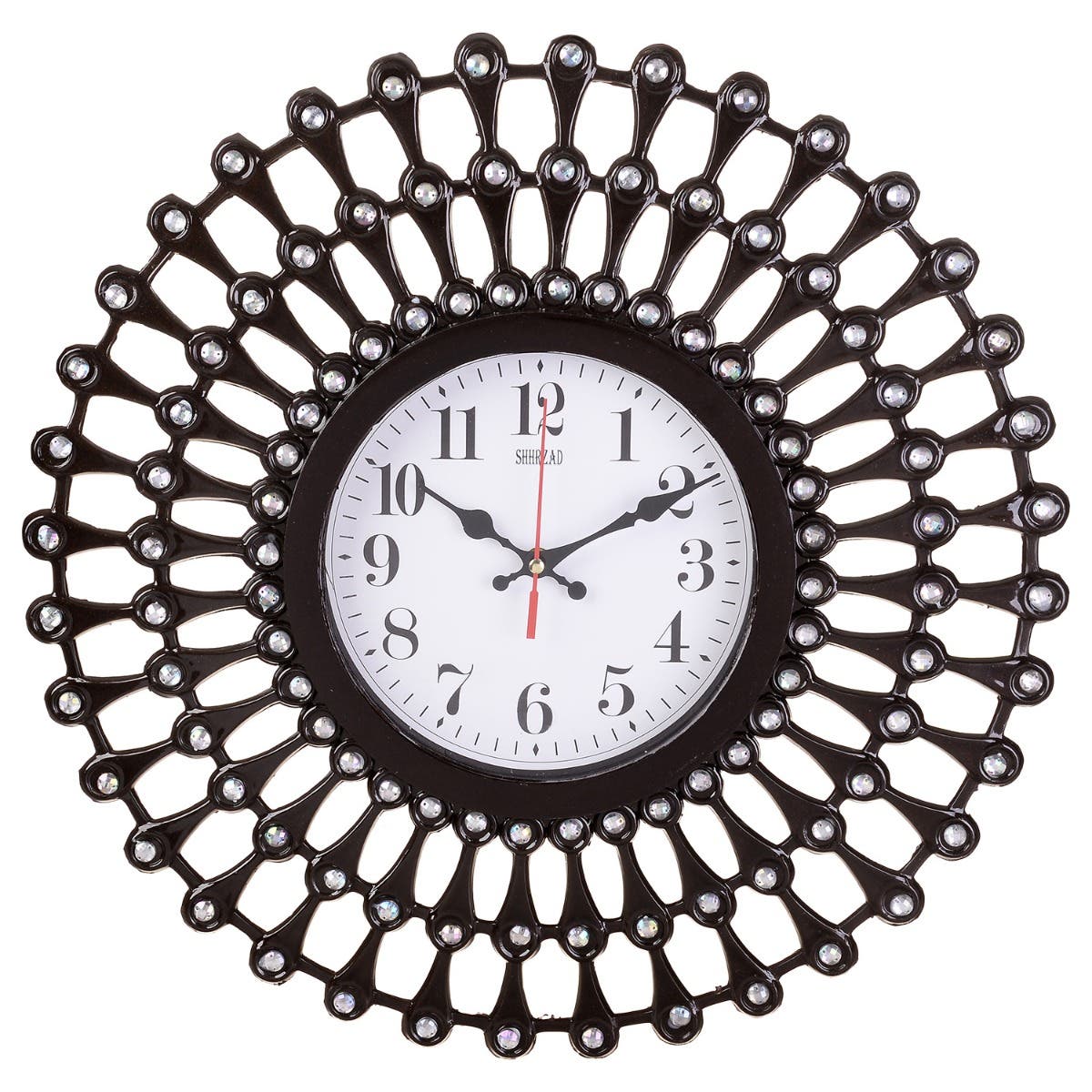 Plastic Wall Watch, 48 cm - Brown