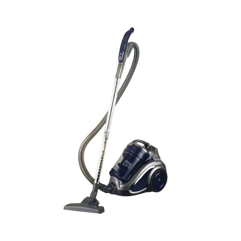 One Life VC25BL Bagless Vacuum Cleaner, 2200W, 4L - Blue Silver